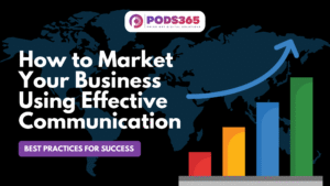 A professional 16:9 blog banner titled "How to Manage Offshore Developers Effectively" featuring bold white typography on a dark, matte navy background. The design includes a subtle global world map and a 3D glowing upward-trend growth chart icon, representing strategic success in managing remote development teams and offshore software management.